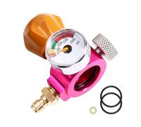 CO2 Refill Adapter, CO2 Quick Connect Adapter for Duo Terra Art Soda Cylinder, CO2 Quick Adapter for Soda Machine, with 2000 Psi Pressure Gauge