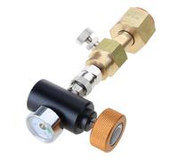 Co2 Refill Station Adapter Tr21-3 for Quooker Tanks to CGA320 W21.8-14 Large CO2 Tanks Quick Disconnect Connector Aluminum