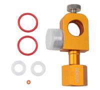 CO2 Refilling Adapter with Pressure Gauge, CGA320 Carbonator Fill Station Soda Refill Quick Adapter for Carbonator Soda Maker Machine Valve Refill Accessory