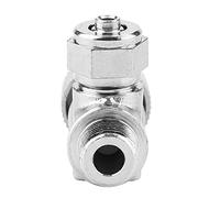 CO2 Regulator Needle Valve High Precision Stainless Steel Bubble Counter for Aquarium Fish Tank Accessory (Single-head fine-tuning valve (connected to meter))