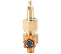 CO2 Tank Refill Valve 8MM High Pressure Diverter Valve Brass 5000PSI Male Connector for Inflatable CO2 Bottle