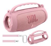 co2CREA Case Silicone for JBL Charge 5 WiFi and Portable Bluetooth Speaker, Portable Ultra-light Protective Sleeve with Carabiner and Shoulder Strap