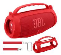 co2CREA Case Silicone for JBL Charge 5 WiFi and Portable Bluetooth Speaker, Portable Ultra-light Protective Sleeve with Carabiner and Shoulder Strap