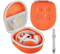co2CREA Hard Storage Case Compatible with Yoto Mini Player & Yoto Headphone | Travel Protective Case with Shoulder Strap for Children Speaker Plays Audiobook Cards Radio & Accessories