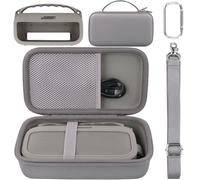 co2CREA Hard Travel Case and Silicone Case Combo for Bose SoundLink Flex (2nd Gen) Bluetooth Portable Speaker, Protective Case with Carabiner and Shoulder Strap