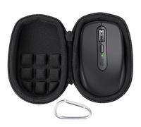 co2CREA Hard Travel Case for Logitech MX Anywhere 3S/3/2S/2 Mouse | Compact EVA Mouse Storage Case with Grid Shock Absorbing Foam Cushion & Detachable Carabiner