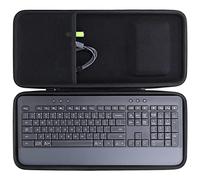 co2CREA Hard Travel Case for Logitech Signature K650 Full-Size Keyboard | Protective EVA Storage Carrying Case with Hand Strap, Fits Bluetooth Keyboard and Mouse Combo, Case Only