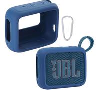 co2CREA Silicone case for JBL Go 4 Waterproof Portable Bluetooth Speaker, Portable Ultra-light Protective Sleeve with Carabiner (Not Included speaker)