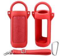 co2CREA Silicone Case for JBL Grip Compact Bluetooth Speaker | Portable Ultra-light Protective Sleeve with Carabiner and Detachable Shoulder Strap