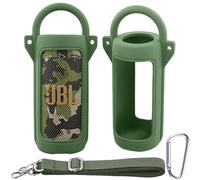 co2CREA Silicone Case for JBL Grip Compact Bluetooth Speaker | Portable Ultra-light Protective Sleeve with Carabiner and Detachable Shoulder Strap