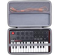 co2CREA Travel Hard Case for AKAI Professional MPK Mini MK3 /MKII/Play 25 Key USB MIDI Keyboard Controller,Case Only