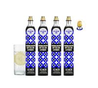 CO2YOU Gas Cylinders 60 L (Click-In Type) - 4-Pack Value Bundle Compatible with Quick Connect Machines (Terra, E-Terra, Art, Duo) - Carbonator - Check Compatible Models Below