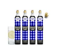 CO2YOU Gas Cylinders 60 L (Screw-In Type) - 4-Pack Value Bundle for Home Carbonators and Soda Makers - Great for Regular Use or Families - Check Compatible Models Below