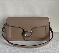 COACH 73995 Tabby 26 Shoulder Bag Crossbody Dark Stone Leather Outlet