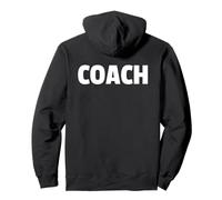 Coach Back Print Design For Coaching Staff Pullover Hoodie