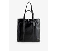 Coach Black Hall Leather Tote Bag