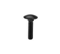 Coach Bolts,Black 304 Stainless Steel M3 M4 M5 M6 M8 M10 M12 Carriage Bolts Truss Round Head Square Neck Carriage Screws(M4x25mm 20pcs)
