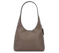 COACH Brooklyn 28 Dark Stone Leather Shoulder Bag Size: One Size, Colo