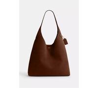 Coach Brooklyn Shoulder Bag Suede Brown 39