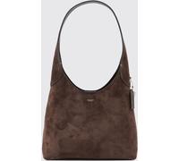 COACH Brooklyn Suede Shoulder Bag with Magnetic Closure