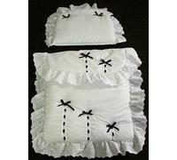 Coach Built Pram Bedding Set for Silver Cross Dolls Oberon Chatsworth (Brown Ribbon)