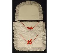 Coach Built PRAM Bedding Set for Silver Cross Dolls Oberon Chatsworth Red Blossom