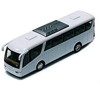 Coach Bus, White - Kinsmart 7101DW - 7 Diecast Model Toy Car by Kinsmart
