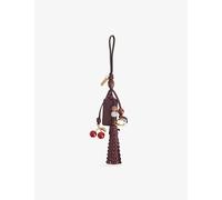 Coach Coach Cherry Leather Bag Charm Merlot