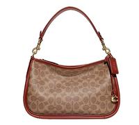 Coach Coated Canvas Signature Cary Crossbody, Tan Rust, Tan Rust, One Size