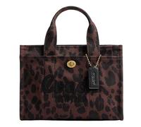 Coach Colored Dye Denim Cargo Tote 26, B4/Dark Leopard, One Size