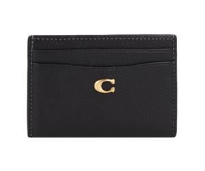 Coach Credit card case Leather 11 cm black