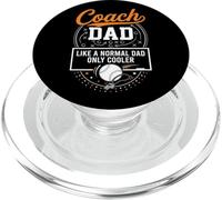 Coach Dad Like A Normal Dad Only Cooler Baseball Sports PopSockets PopGrip for MagSafe