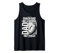Coach Dad Like A Normal Dad ONLY Cooler Football Coach Dad Tank Top