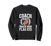 Coach Dad Snack Mom Flag Kid Football Team Sweatshirt