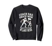 Coach Dad Snack Mom Flag Kid Football Team Sweatshirt