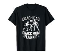 Coach Dad Snack Mom Flag Kid Football Team T-Shirt