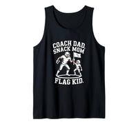 Coach Dad Snack Mom Flag Kid Football Team Tank Top
