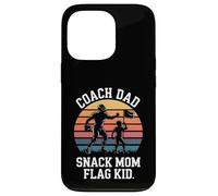 Coach Dad Snack Mom Flag Kid Retro Flag Football Case for iPhone 13 Pro