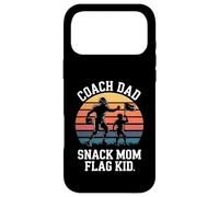 Coach Dad Snack Mom Flag Kid Retro Flag Football Case for iPhone 17 Pro Max