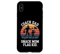 Coach Dad Snack Mom Flag Kid Retro Flag Football Case for iPhone XS Max