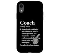 Coach Definition Trainer Sport Coaching Sports Instructor Case for iPhone XR