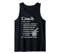 Coach Definition Trainer Sport Coaching Sports Instructor Tank Top