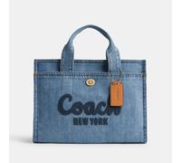 Coach Denim Cargo Logo-Embroidered Denim Tote Bag