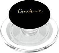 Coach elegant gold Typography with a Heart PopSockets PopGrip for MagSafe