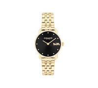 Coach Ladies Elliot Black Dial Gold Tone Watch 14504302