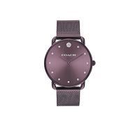 Coach Elliot Women's Watch | Elegant and Sophisticated Stles Combined | Premium Quality Timepiece for Everyday Wear | Water Resistant | (Model 14504211), Purple/Tea Rose Dial, 36 mm, Mesh Bracelet