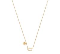 Coach Enamel C Necklace - Gold - One Size
