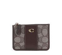 Coach Essential Signature Jacquard Mini Credit card holder, female, brown