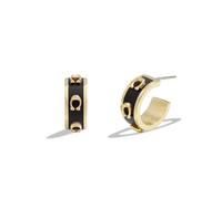 Coach C Gold-Tone Huggie Earrings