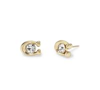 Coach Gold C Crystal Starter Stud Earrings - Gold